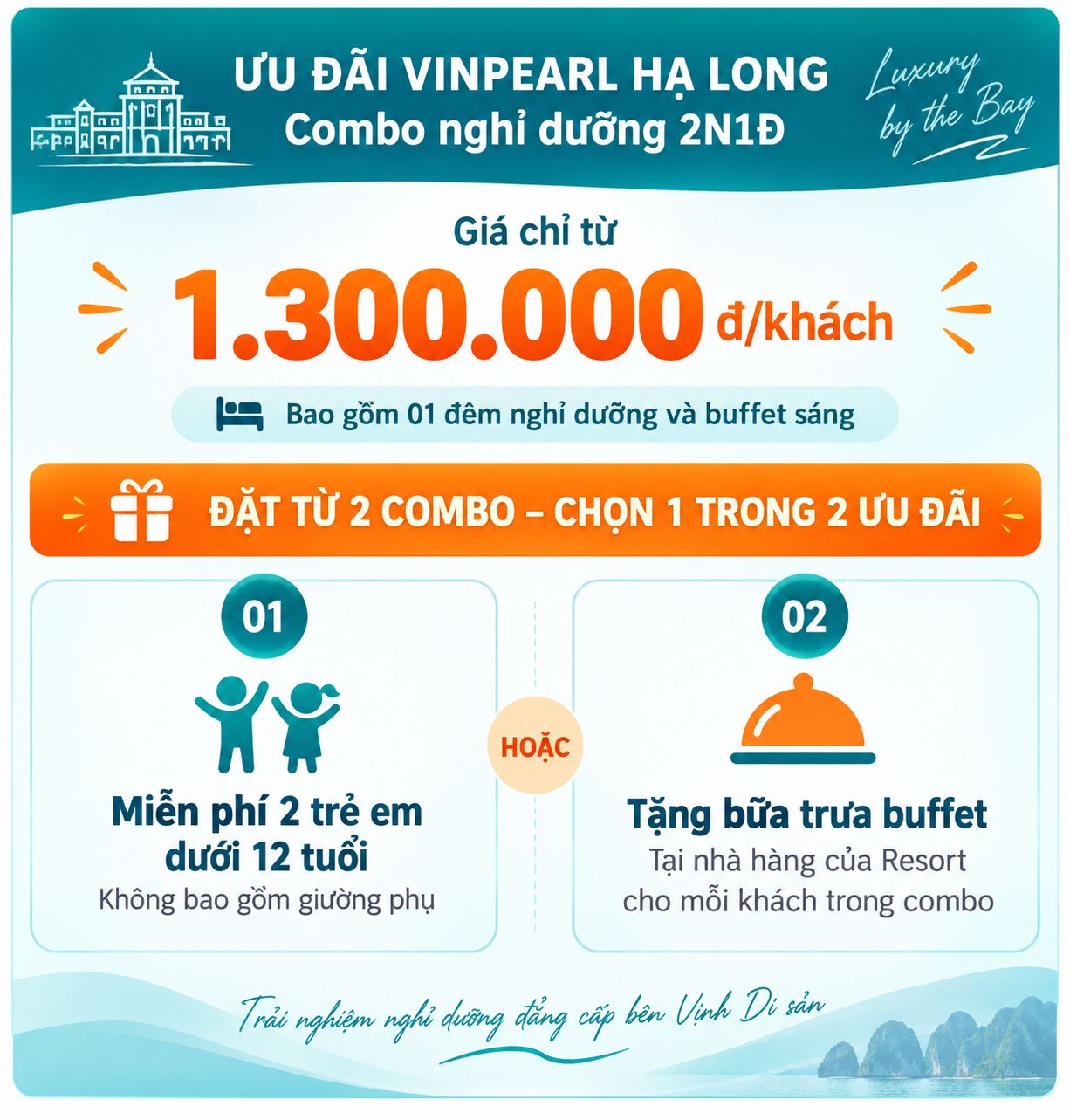 chuong tring combo khuyen mai tai vinpearl ha long 1300k