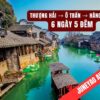 tour thuong hai o tran hang chau 6 ngay 5 dem Juneyao Airlines