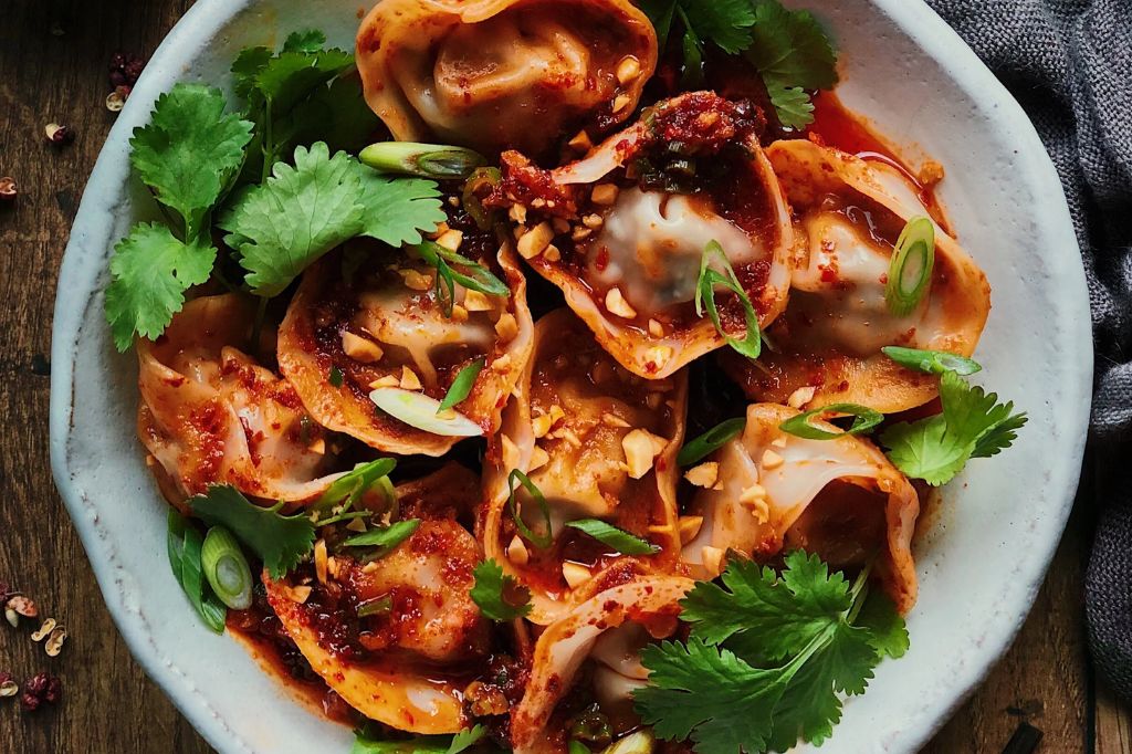 Sủi cảo cay Tứ Xuyên trung quốc