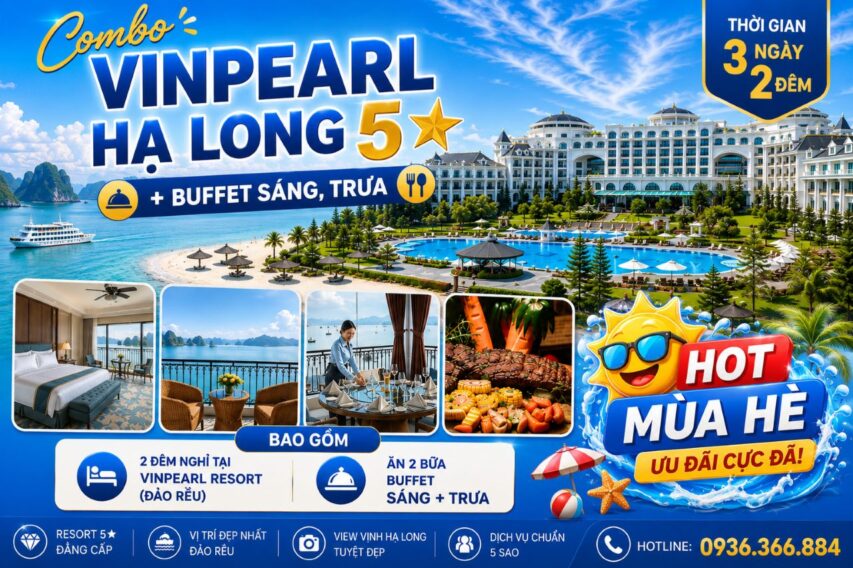 combo vinpearl ha long 3 ngay 2 dem goi hb