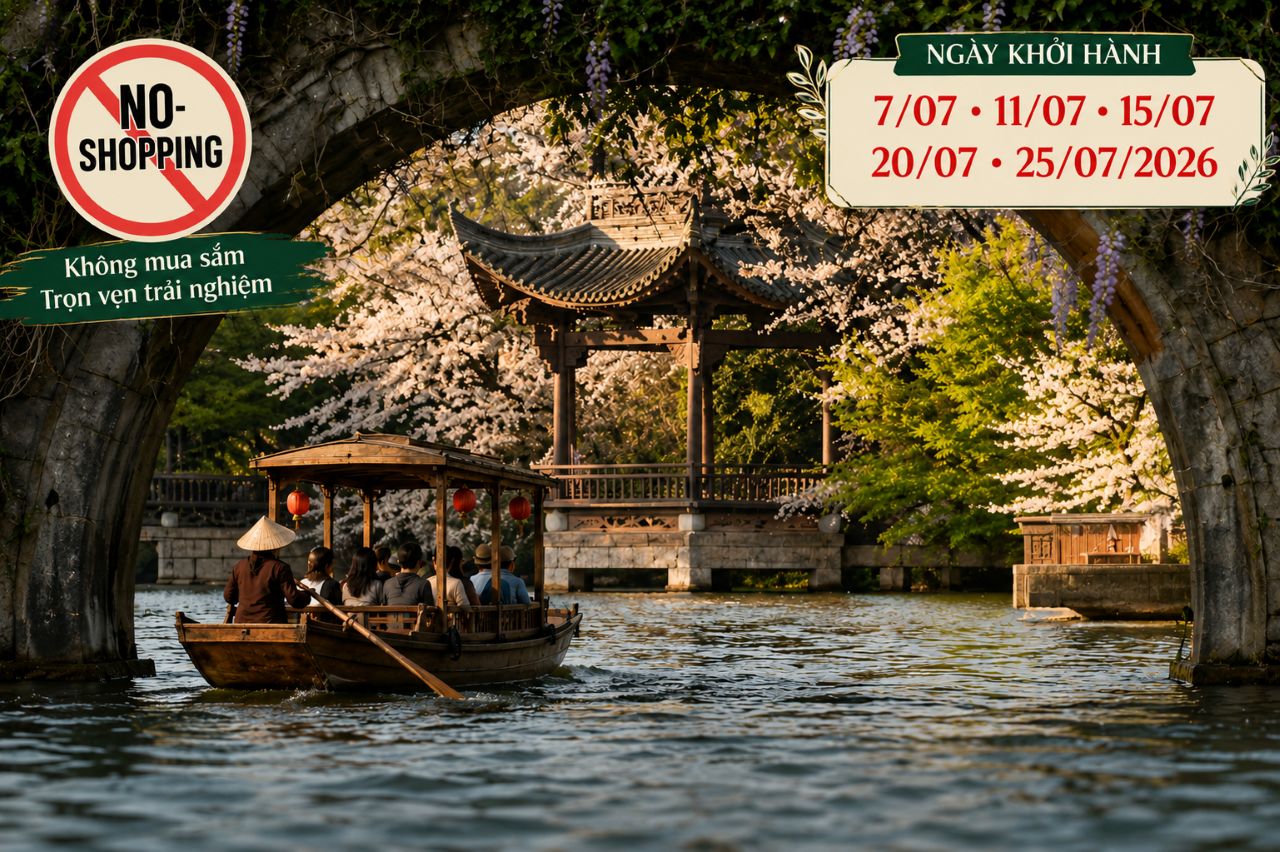 Tour Trung Quốc: Thượng Hải - Tây Ô Trấn - Hàng Châu (5N4Đ, Bay Air China) - No Shopping