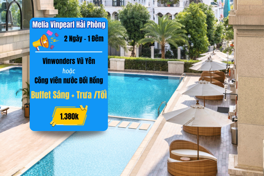 Combo Melia Vinpearl Hải Phòng 2 ngay 1 dem vinwondersweb