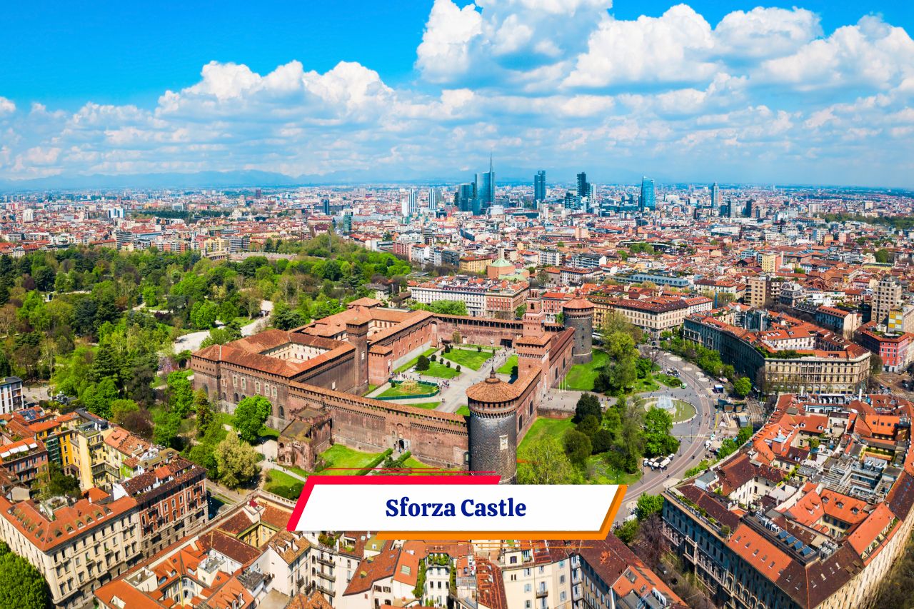 Sforza Castle in Milan Italy