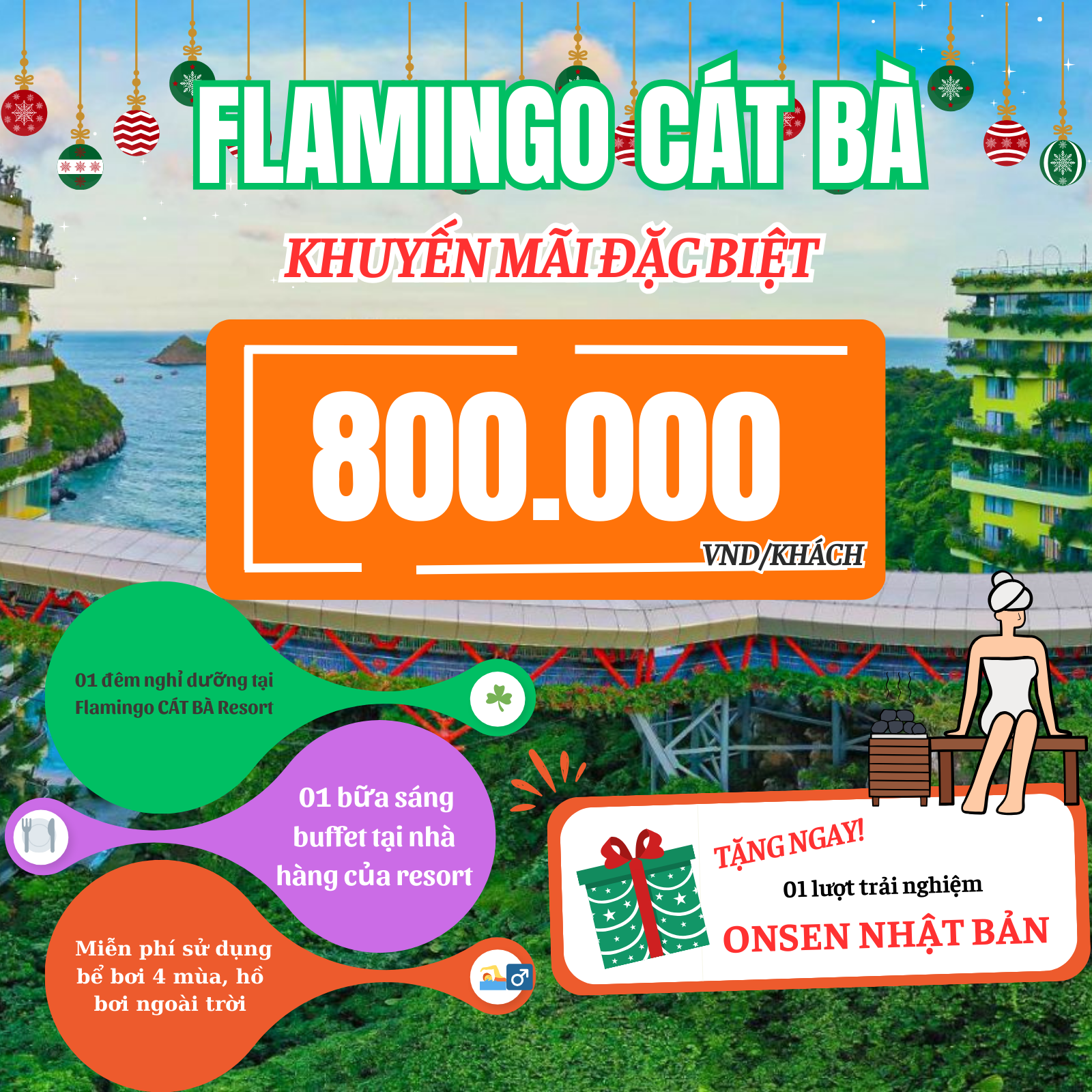 khuyến mãi flamingo cát bà