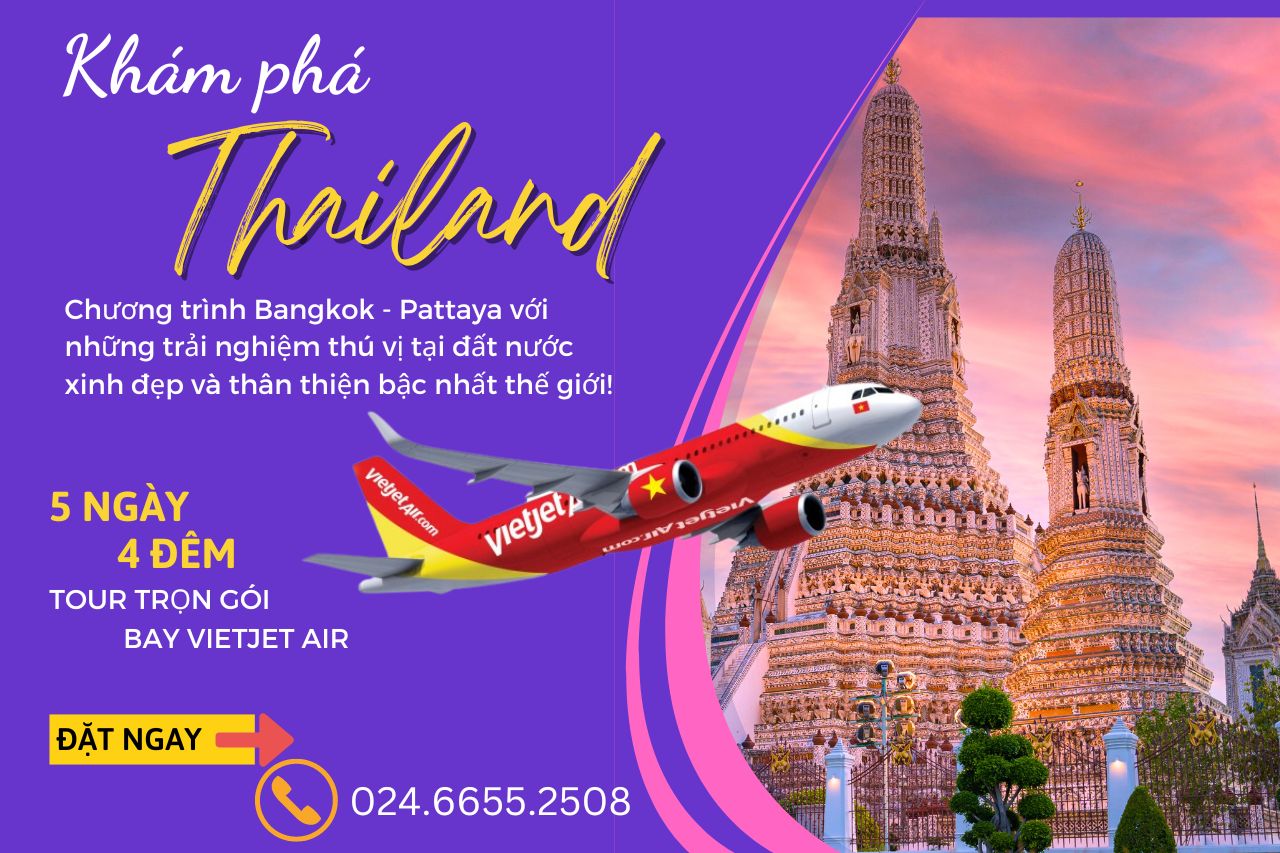 tour bangkok pattaya 5 ngay 4 dem bay vietjet air-OK