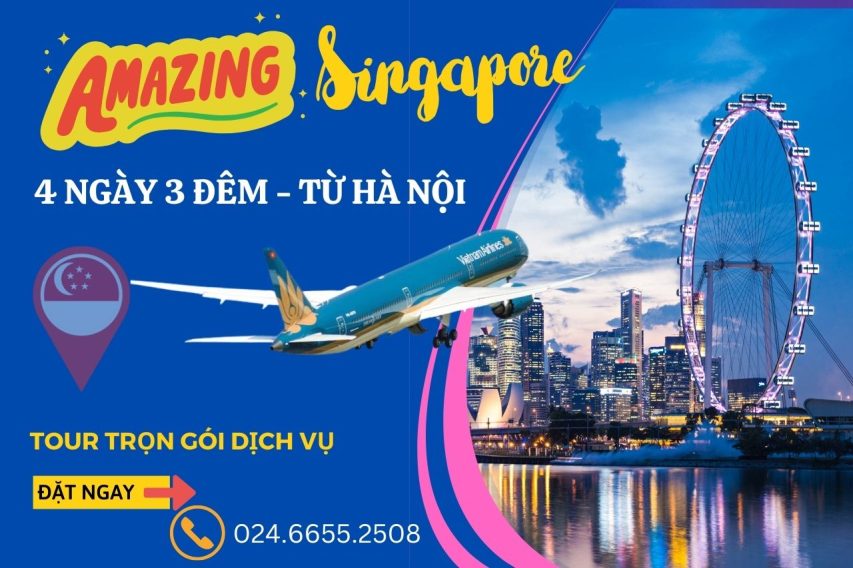 tour singapore 4 ngay 3 dem bay vietnam airlines tu ha noi