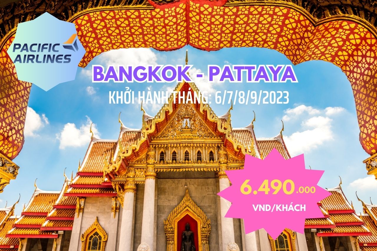 tour thai lan bangkok pattaya bay pacific airlines